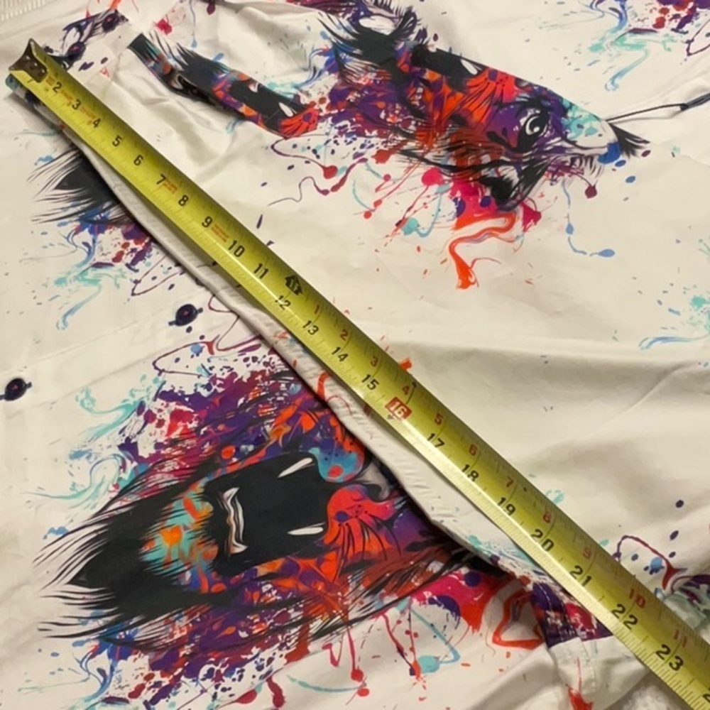 Men's Multicolor Graphic Shirt. NWT. 2XL. Italian Digital Fabric. - Picture 10 of 12